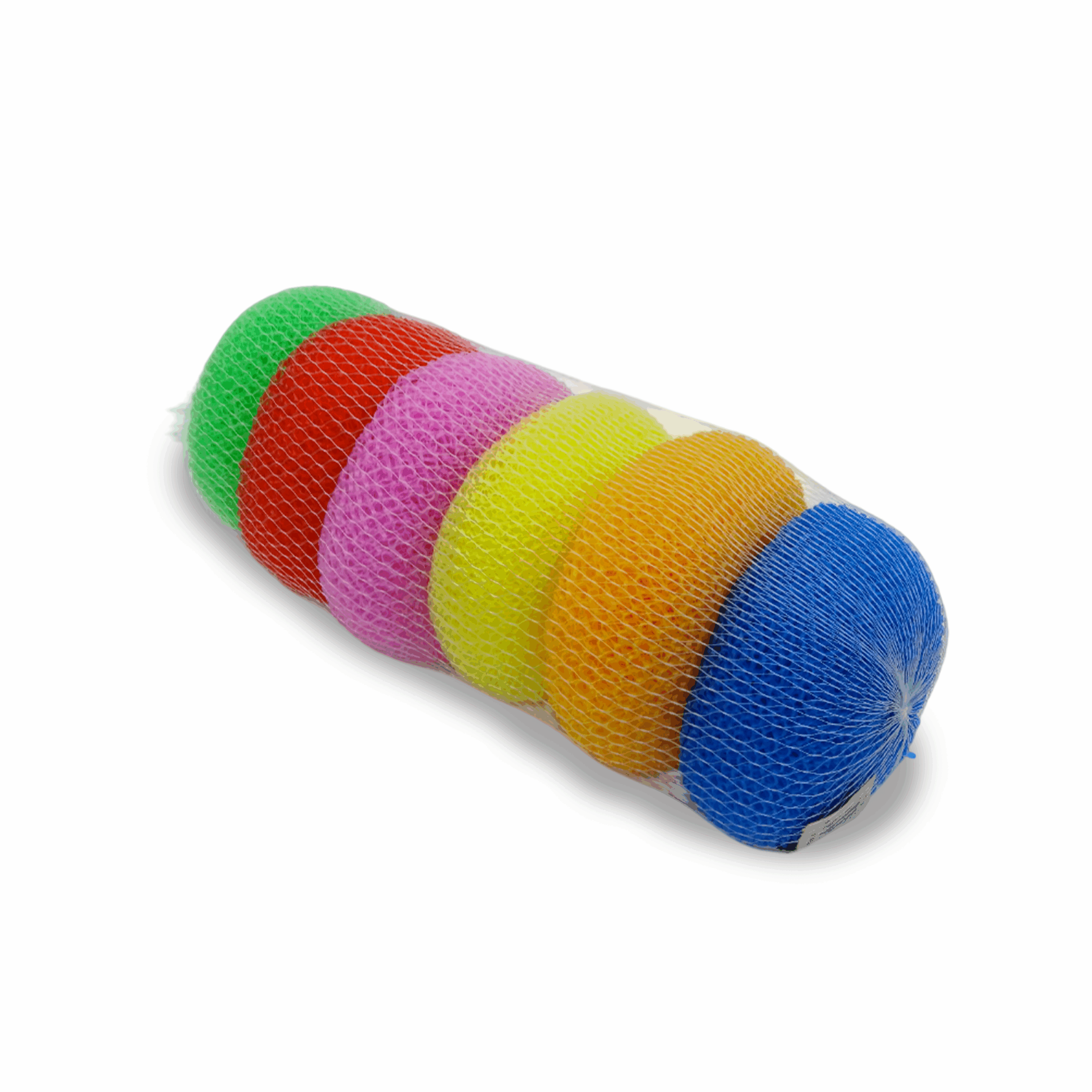 Juego de estropajo plástico de 6 unidades