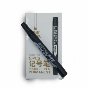 Marcadores permanentes negros AOWA Punta Gruesa